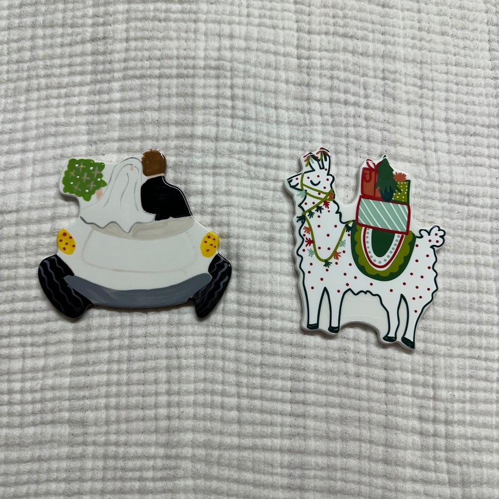 Happy Everything Coton Colors MINI attachments wedding car Christmas Lama